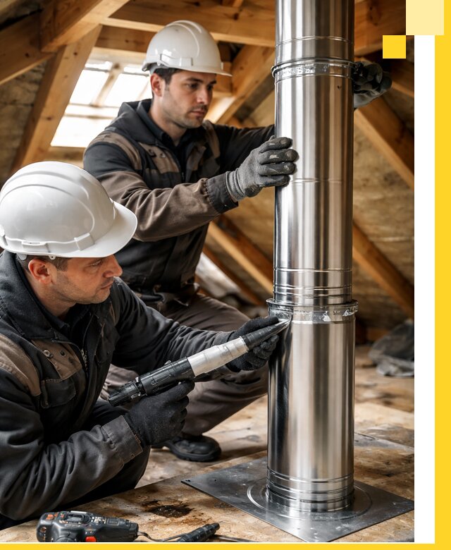 Монтаж дымоходов для каминов в Острогожске с гарантией качества