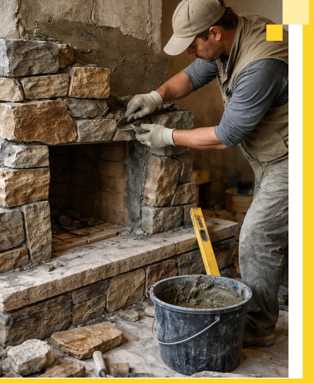 Изготовление и установка каменных каминов под ключ в Острогожске