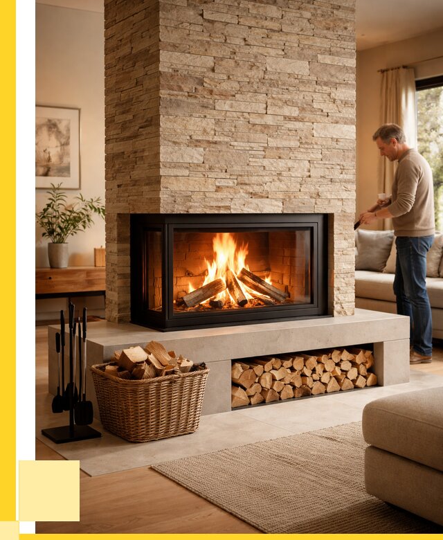 Дровяной камин под ключ в Острогожске от 208620 р. | ЭриданСтг