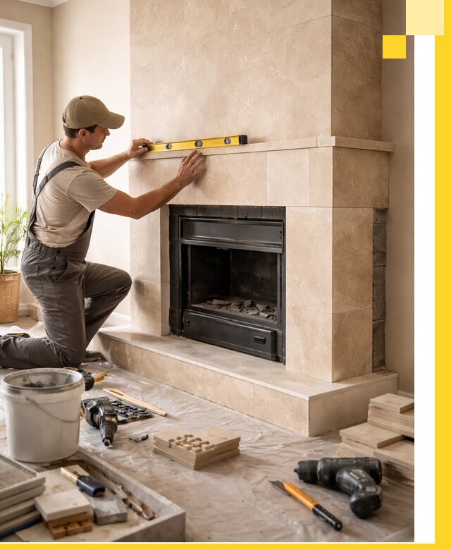 Установка и монтаж каминов в частном доме под ключ в Острогожске