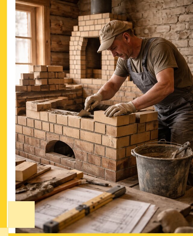 Кладка печей из кирпича в Острогожске цены от 31293 р. - ЭриданСтг