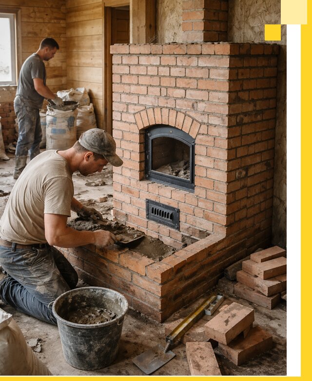 Профессиональное строительство печей в Острогожске под ключ