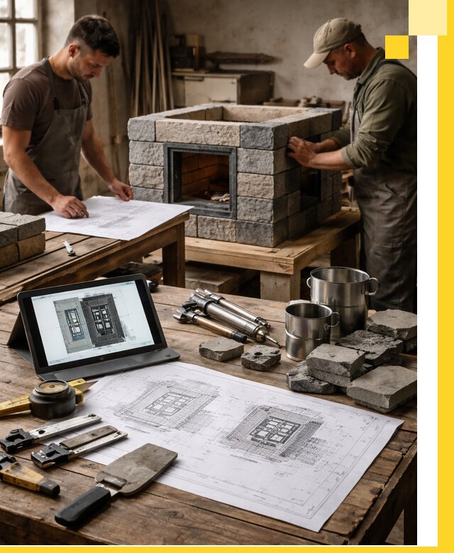 Разработка проектов печей с согласованием и монтажом в Острогожске