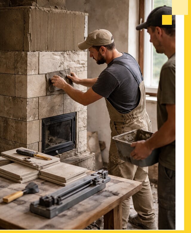 Профессиональная облицовка печей в Острогожске: керамика и камень