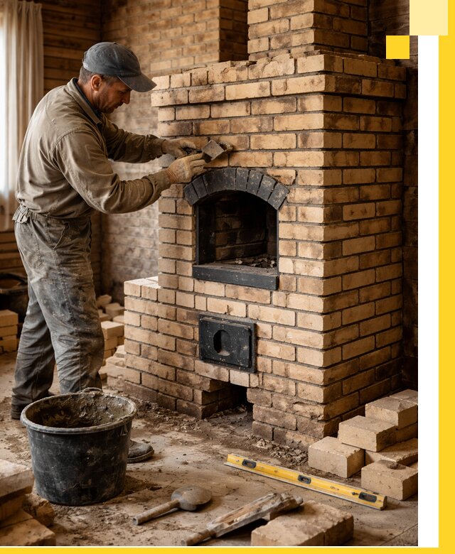 Кирпичные печи под ключ в Острогожске: проектирование и кладка