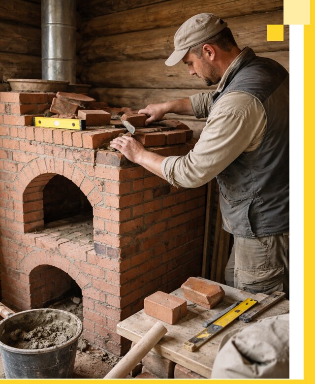 Изготовление и установка русских печей в Острогожске под ключ