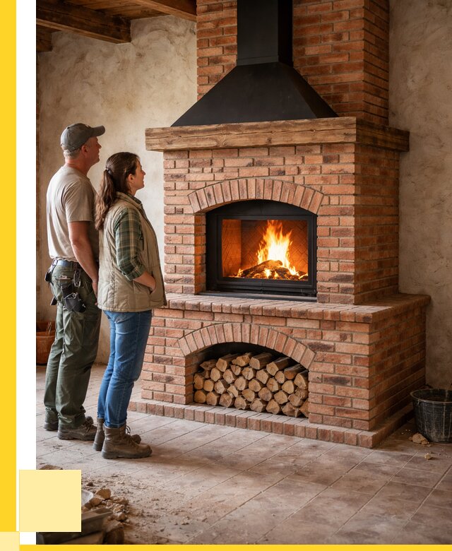 Печи камины из кирпича в Острогожске от 125172 р. | ЭриданСтг