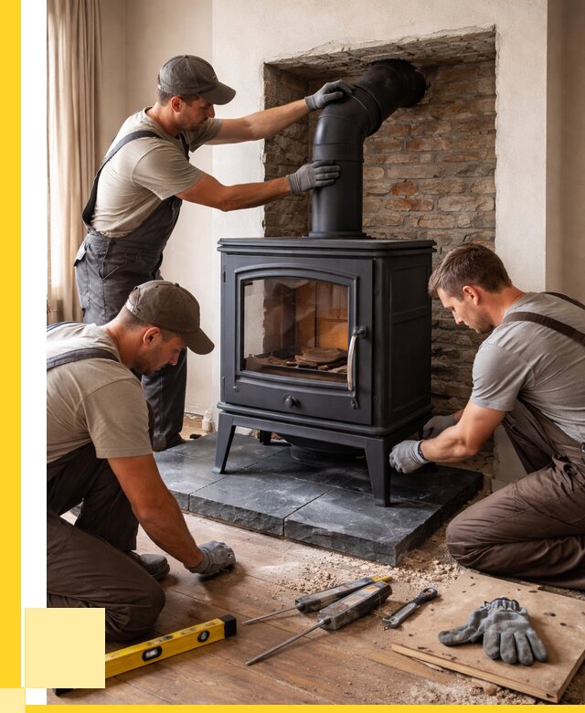 Монтаж печи камина в частном доме в Острогожске от 26078 р. | ЭриданСтг