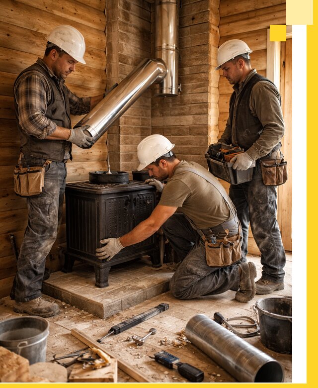 Профессиональный монтаж банных печей и дымоходов в Острогожске