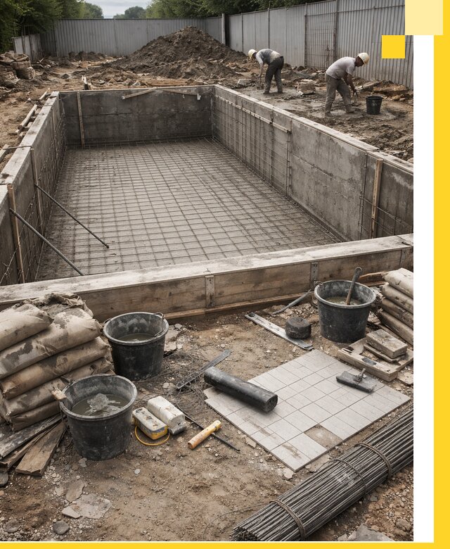 Строительство бассейнов под ключ в Острогожске, дизайн и монтаж