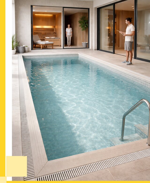 Отделка бассейна пленкой ПВХ в Острогожске от 3651 р. - ЭриданСтг