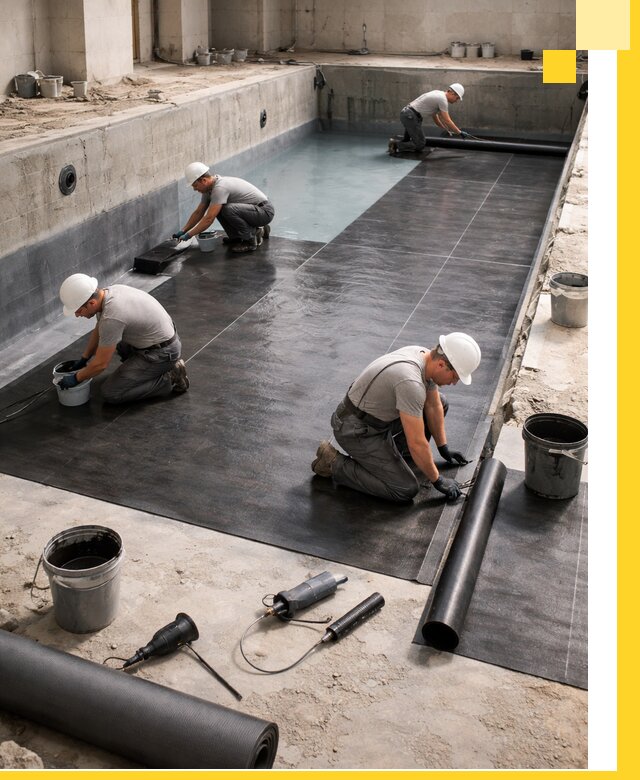 Профессиональная гидроизоляция бассейнов и чаш в Острогожске под ключ