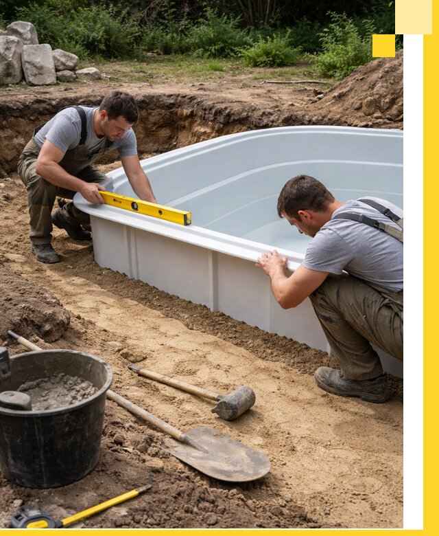 Производство и установка пластиковых бассейнов в Острогожске под ключ
