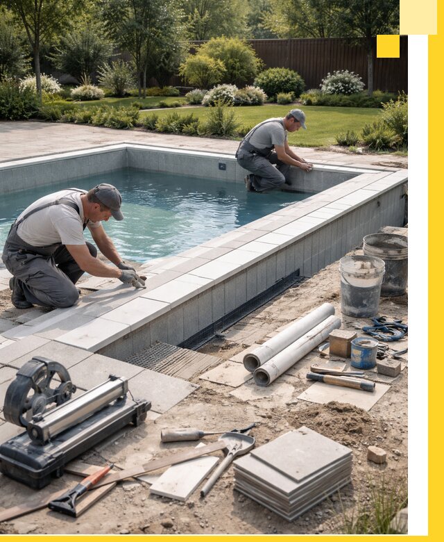 Строительство открытых бассейнов под ключ в Острогожске профессионально