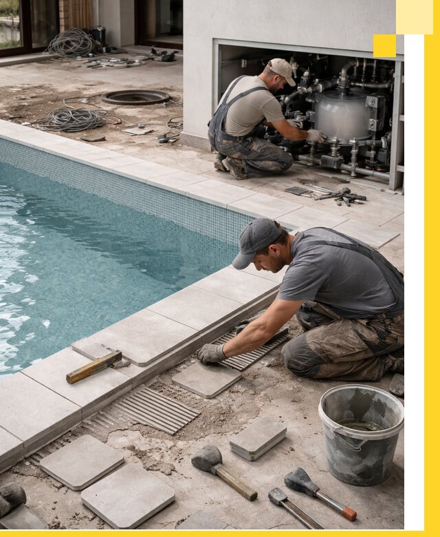 Строительство и монтаж бассейнов в коттедже в Острогожске