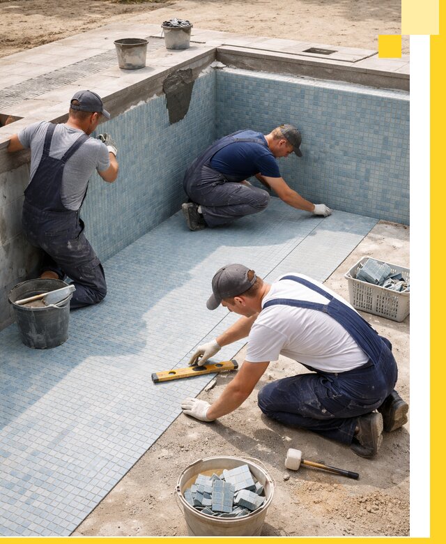 Укладка и установка плитки для бассейнов под ключ в Острогожске