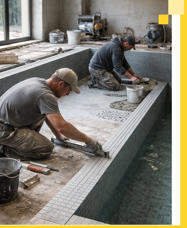 Строительство бассейна в частном доме в Острогожске под ключ