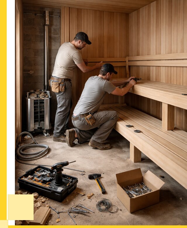 Монтаж саун под ключ в Острогожске от 125172 р. | ЭриданСтг