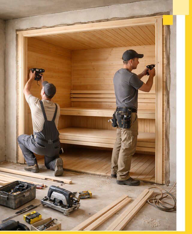 Монтаж саун под ключ в Острогожске — проектирование и установка