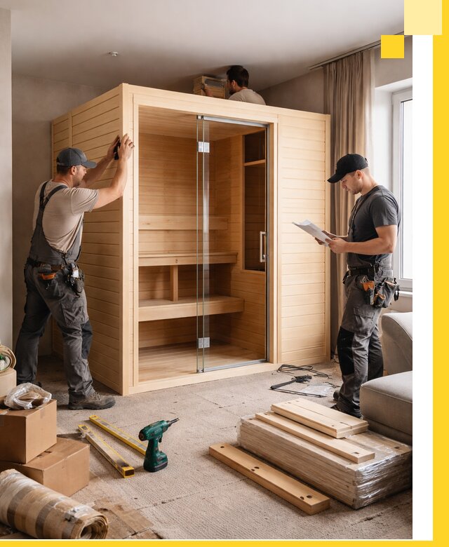 Установка и благоустройство саун в квартире в Острогожске