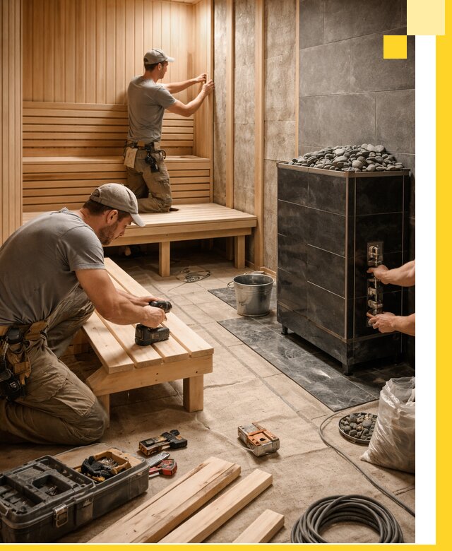 Дизайн и строительство интерьерных саун под ключ в Острогожске