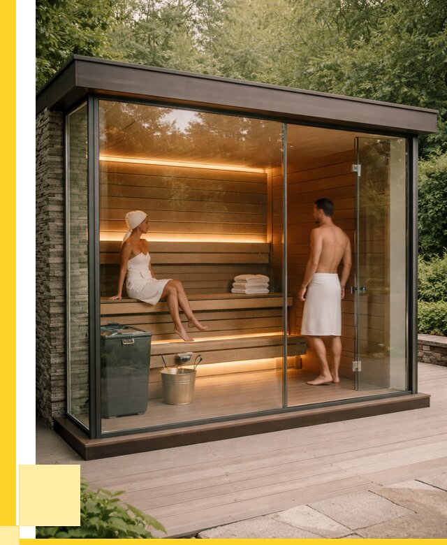 Сауна стеклянная и двери для сауны в Острогожске от 260775 р. | ЭриданСтг