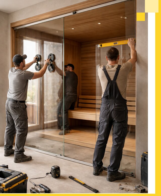 Производство и монтаж стеклянных саун под ключ в Острогожске