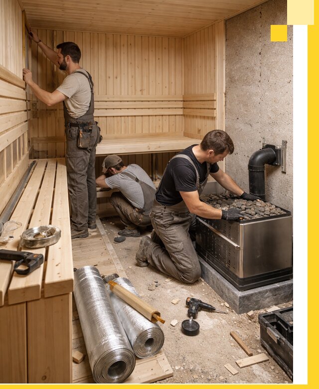 Индивидуальные сауны на заказ в Острогожске под ключ, проект и монтаж