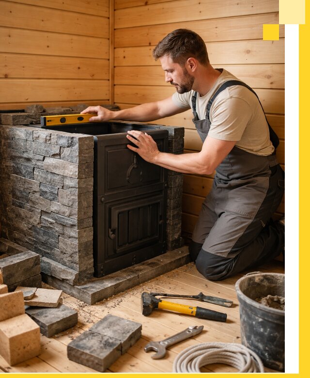 Производство и установка печей для саун под ключ в Острогожске