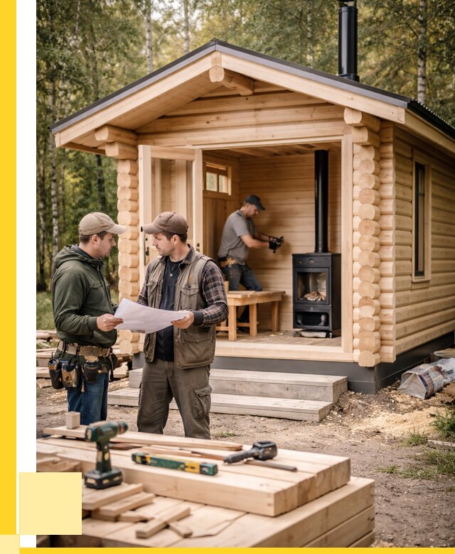 Монтаж бань под ключ в Острогожске — от 208620 р. | ЭриданСтг