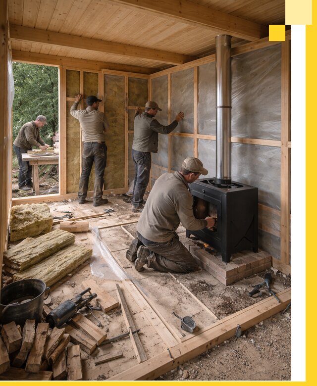 Профессиональный монтаж бань под ключ в Острогожске для дома