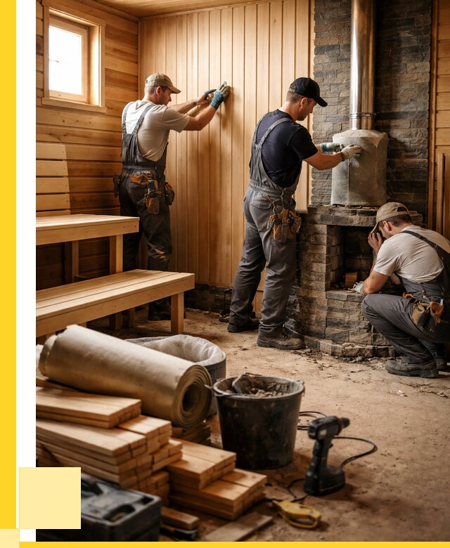 Ремонт бань под ключ в Острогожске от 46940 р. | ЭриданСтг