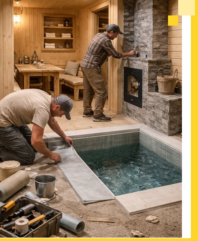 Строительство бань с комнатой отдыха под ключ в Острогожске