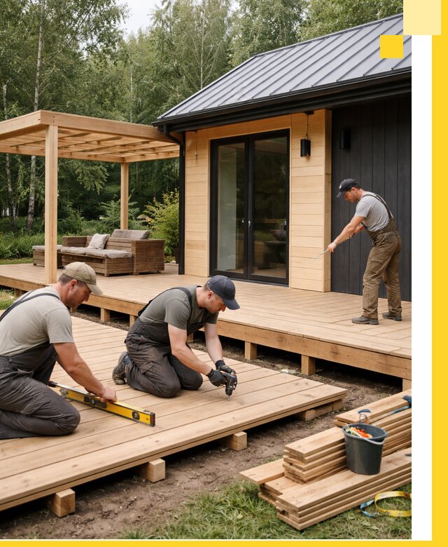 Строительство бань с террасой и бассейном под ключ в Острогожске