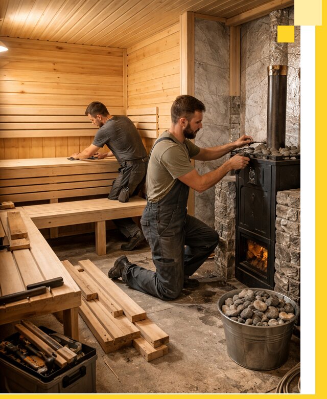 Дизайн и строительство интерьеров бань под ключ в Острогожске