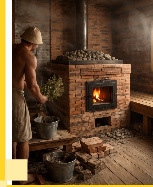 Кирпичные банные печи в Острогожске от 93879 р. | ЭриданСтг