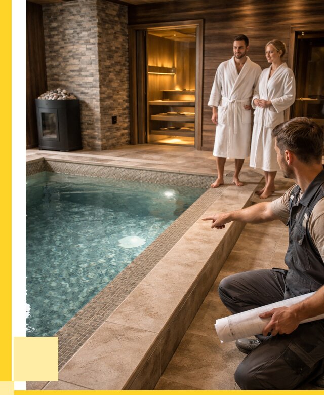 Проект бани с бассейном под ключ в Острогожске от 67802 р. | ЭриданСтг