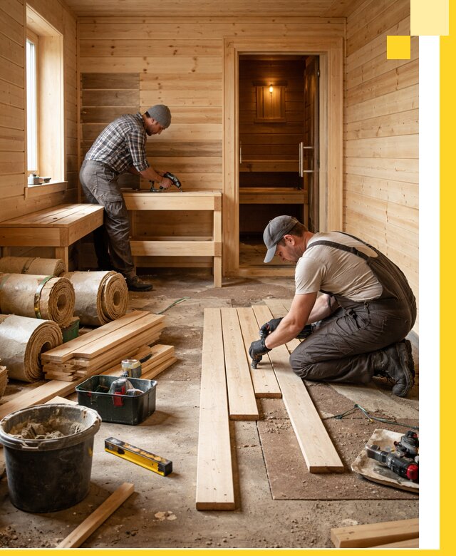 Индивидуальный проект бани с комнатой отдыха под ключ в Острогожске