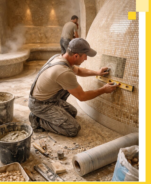 Хамам под ключ в Острогожске: проектирование, строительство, отделка