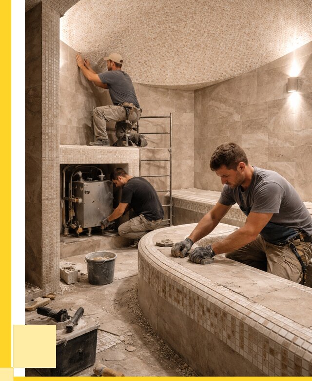 Монтаж хамамов под ключ в Острогожске от 260775 р. ЭриданСтг