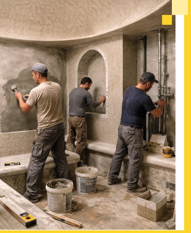 Профессиональный монтаж хамамов под ключ в Острогожске с гарантией