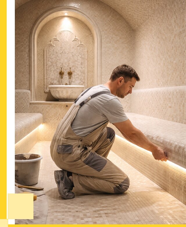 Отделка хамамов под ключ в Острогожске от 5737 р. | ЭриданСтг