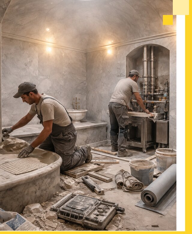 Строительство турецких бань хаммам под ключ в Острогожске