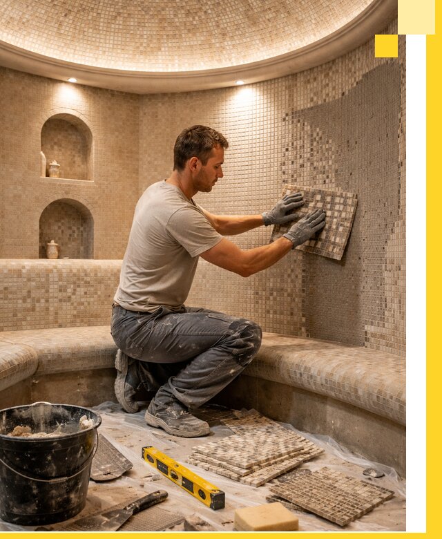 Устройство и монтаж домашнего хамама под ключ в Острогожске