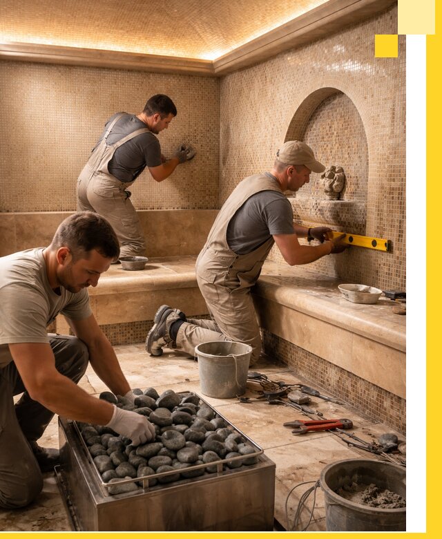 Проектирование и строительство хамама и сауны в Острогожске