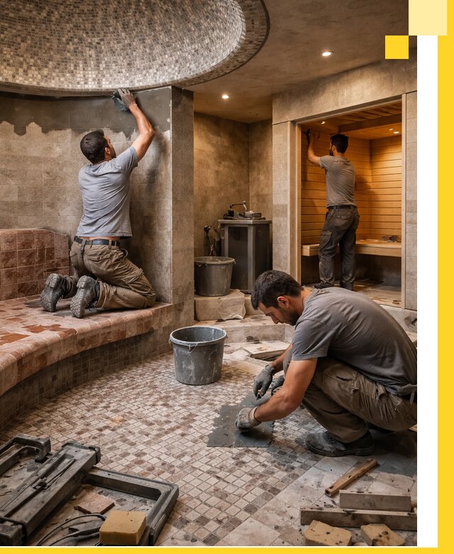 Проект и строительство хамама бани и сауны под ключ в Острогожске