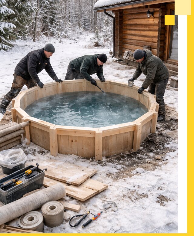 Изготовление и установка ледяных купелей под ключ в Острогожске